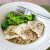 Chicken in a Beer Butter Herb Sauce with Brown Rice  -  Chicken