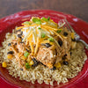 Fiesta Chicken with Tortilla Chips and Brown Rice: Slow-Cooker or Pressure Cooker  -  Chicken