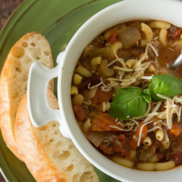 Pasta e Fagioli Stew with Ciabatta Bread* HomeCooked
