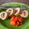 Pork Tenderloin Stuffed with Prosciutto, Spinach, Roasted Red Peppers & Mozzarella  -  Pork