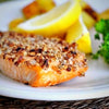 Praline Crusted Salmon with Country Mustard Dipping Sauce*  -  Fish