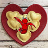Valentine's Heart Ravioli: Luxurious Lobster + Three Cheese Filling  -  Seafood