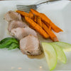 Apple Cider Glazed Pork Tenderloin with Sweet Potato Fries  -  Pork