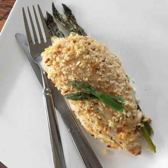 Asparagus Stuffed Chicken Breasts with Balsamic Reduction*  -  Chicken