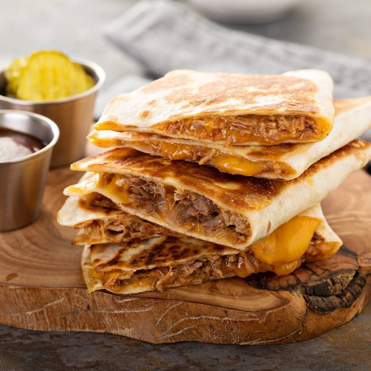 BBQ Chicken & Cheddar Quesadillas  -  Chicken