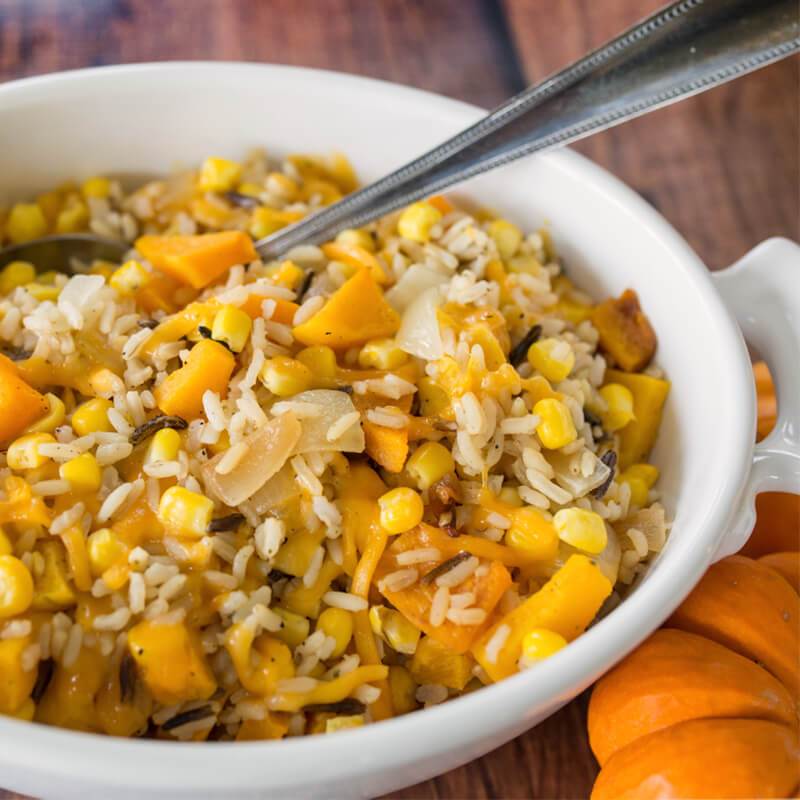 Butternut Squash, Wild Rice & Corn Casserole*  -  Side