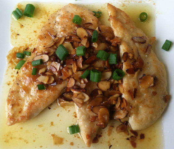 Chicken Almondine with French Green Beans*  -  Chicken