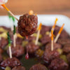 Cranberry Chipotle Meatballs (3 dozen)  -  Beef