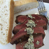 Flank Steak Topped with Bleu Cheese Butter & Ciabatta Bread or Veggies*  -  Beef