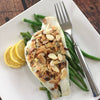 Flounder Almondine over French Green Beans  -  Fish