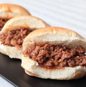 Fully Cooked Sloppy Janes Sliders with Cheddar Cheese & Le Bus Slider Rolls*  -  Turkey
