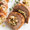 Grilled Pork Tenderloin with Goat Cheese, Shallots, Thyme & Walnuts*  -  Pork