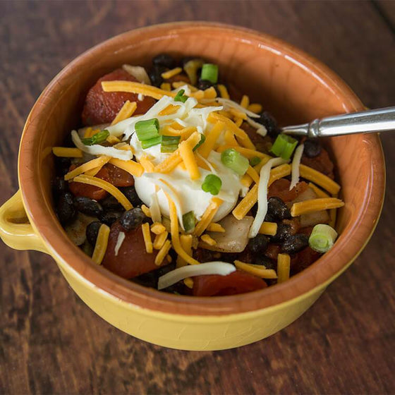 Hearty Turkey Chili with Corn Muffins (Stove, Slow-Cooker, Instant Pot)*  -  Turkey