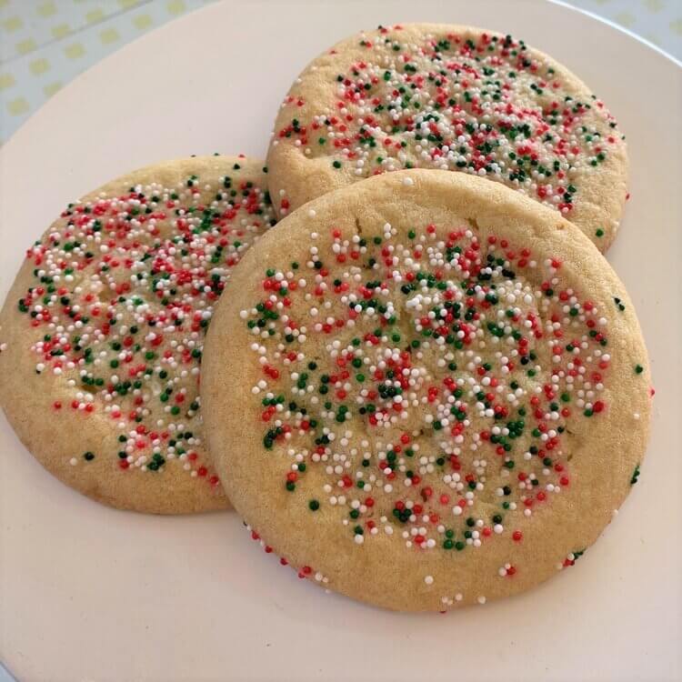 Chewy Round Sugar Cookies with Holiday Sprinkles: ready to bake (12)