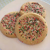 Chewy Round Sugar Cookies with Holiday Sprinkles: ready-to-bake (12)*