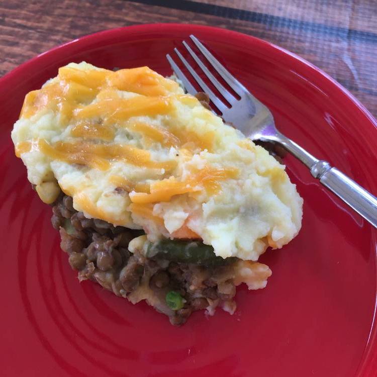 Lentil Shepherd's Pie*  -  Vegetarian