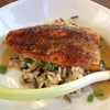 Maple Glazed Salmon over Brown Rice*  -  Fish