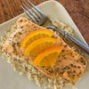 Orange Basil Salmon over Brown Rice*
