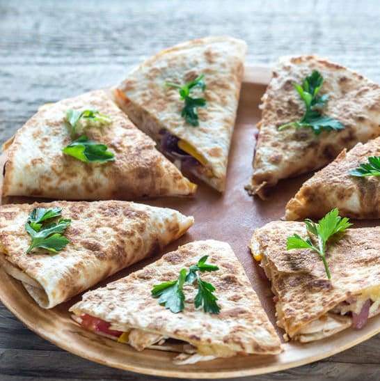 Pizza Quesadillas: Veggie Lovers  -  Vegetarian