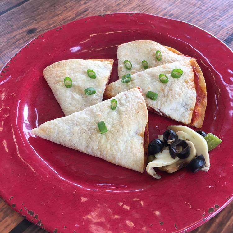 Pizza Quesadillas: Veggie Lovers  -  Vegetarian