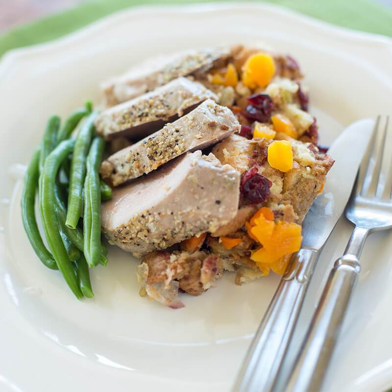 Pork Tenderloin with Springtime Stuffing*  -  Pork