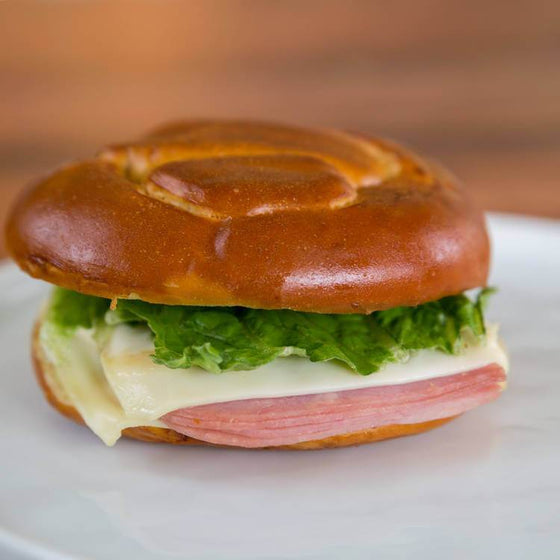 Pretzel Roll Toasties: Ham & Cheese*  -  Pork