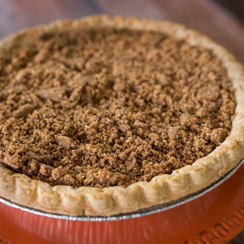 Pumpkin Pie with Gingersnap Streusel Topping, 9