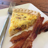Quiche:  Sausage, Mushrooms and Cheese*  -  Breakfast