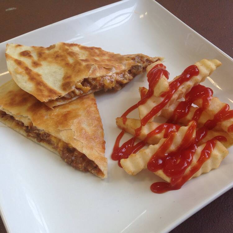 Cheeseburger Quesadillas (Bacon & Onions Optional)