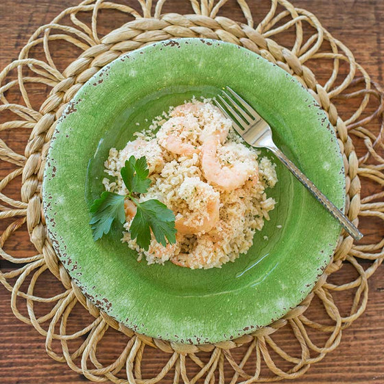 Shrimp Scampi Bake with Brown Rice  -  Seafood